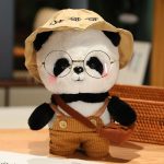 Peluche panda Costume Peluche Marron Cap