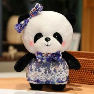 Peluche Panda Bleu Doux