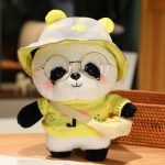 Peluche panda Costume Peluche Jaune Outfit