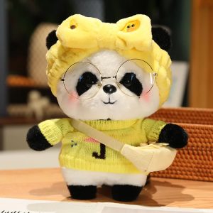 Peluche Panda Peluche Jaune Outfit