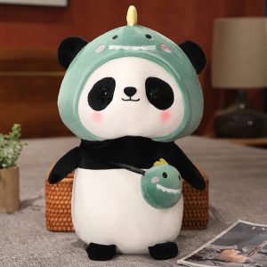 Peluche Panda Déguisé Dinosaur