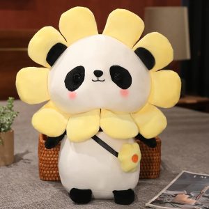 Peluche Panda Déguisé Fleur