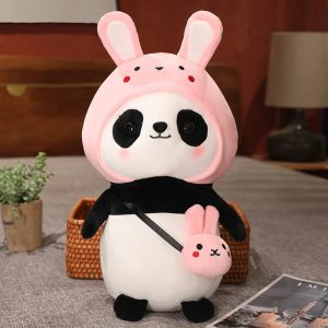 Peluche Panda Déguisé Lapine